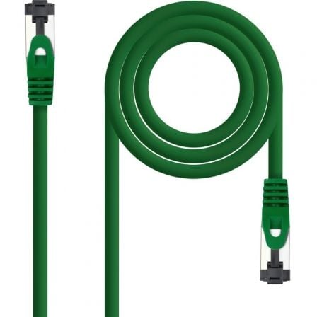 Nanocable Cable red Cat. 8.1 2GHZ SSTP Verde 0,30m
